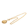 Secondhand Chanel Gold Plated Medallion Coat of Arms Sunburst Pendant Necklace