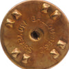 Secondhand Chanel Gold Plated Rhinestone No 19 Pin Badge Brooch