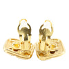 Secondhand Chanel Gold Plated Strass Diamond Shape Clip On Earrings