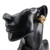 Secondhand Chanel Gold Plated Strass Diamond Shape Clip On Earrings