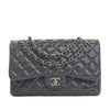 Secondhand Chanel Jumbo Classic Striped Patent Double Flap