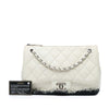Secondhand Chanel Large Quilted Lambskin Blizzard Zip Top Flap