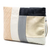 Secondhand Chanel Large Quilted Lambskin Colorblock Patchwork O Case Clutch