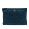 Secondhand Chanel Large Quilted Lambskin O Case Clutch