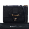 Secondhand Chanel Large Quilted Sheepskin Front Chain Flap
