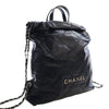 Secondhand Chanel Large Quilted Shiny Calfskin 22 Backpack