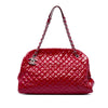 Secondhand Chanel Maxi Quilted Patent Just Mademoiselle Bowling Bag
