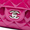 Secondhand Chanel Medium CC Quilted Patent Double Compartment Flap