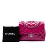 Secondhand Chanel Medium CC Quilted Patent Double Compartment Flap