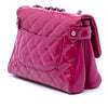 Secondhand Chanel Medium CC Quilted Patent Double Compartment Flap