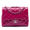 Secondhand Chanel Medium CC Quilted Patent Double Compartment Flap