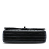 Secondhand Chanel Medium Classic Chevron Patent So Black Double Flap