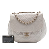 Secondhand Chanel Medium Quilted Aged Calfskin Bubble CC Flap