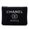 Secondhand Chanel Medium Wool Felt Deauville O Case Clutch