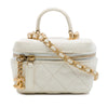 Secondhand Chanel Mini Caviar Chain Zip Around Vanity Case