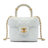 Secondhand Chanel Mini CC Quilted Lambskin Vanity Top Handle Cosmetic Case