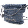 Secondhand Chanel Mini Denim Studded 22 Handbag