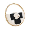 Secondhand Chanel Mini Lambskin Round Camellia Clutch
