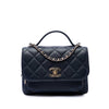 Secondhand Chanel Mini Quilted Caviar Business Affinity Top Handle Flap