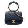 Secondhand Chanel Mini Quilted Lambskin In The Loop Flap