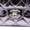 Secondhand Chanel Mini Quilted Metallic Calfskin Ring Top Handle Flap