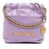 Secondhand Chanel Mini Shiny Calfskin 22 Handbag
