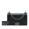 Secondhand Chanel Old Medium Quilted Lambskin Boy Flap