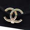 Secondhand Chanel Paris Cuba Small Quilted Caviar Thread Around Flap