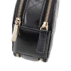 Secondhand Chanel Quilted Glazed Lambskin Handle With Care Round Vanity Case with Chain