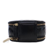 Secondhand Chanel Quilted Glazed Lambskin Handle With Care Round Vanity Case with Chain