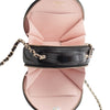 Secondhand Chanel Quilted Glazed Lambskin Handle With Care Round Vanity Case with Chain