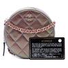 Secondhand Chanel Quilted Iridescent Lambskin Round Clutch With Chain