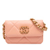 Secondhand Chanel Quilted Lambskin 19 Wallet on Chain
