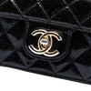 Secondhand Chanel Quilted Patent Glitter Evening Star East West Flap