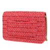 Secondhand Chanel Quilted Tweed Reissue 2.55 Wallet On Chain