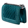 Secondhand Chanel Small Quilted Velvet Boy Flap