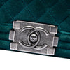 Secondhand Chanel Small Quilted Velvet Boy Flap