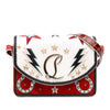 Secondhand Christian Louboutin Small Croc Embossed Trimmed Crystal Embellished Leather Loubi54 Giddy Crossbody