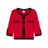 Chanel Red Cashmere Cardigan - 2010s Second hand