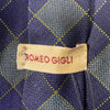 Romeo Gigli Blue Diamond Pattern Silk Tie - '90s Second hand