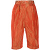 Jean Paul Gaultier Orange Silk Bermuda Shorts - '90s Second hand