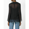 Chanel Black Transparent Silk Blouse - '00s Second hand