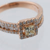 Secondhand Collection Privée 18k Pink GOLD RING with diamonds, Size 52 EU