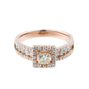 Collection Privée 18k Pink GOLD RING with diamonds, Size 52 EU Secondhand