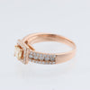 Secondhand Collection Privée 18k Pink GOLD RING with diamonds, Size 52 EU