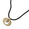 Secondhand Dior Convertible Gold Plated Logo Oval Pendant Necklace