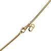 Secondhand Dior Convertible Gold Plated Logo Oval Pendant Necklace