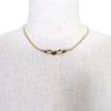 Secondhand Dior Gold Plated Enamel and Strass Choker Necklace