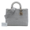 Secondhand Dior Large Embroidered Canvas Cannage Lady D Lite