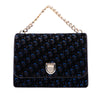 Secondhand Dior Large Oblique Canvas and Velvet Diorama Flap